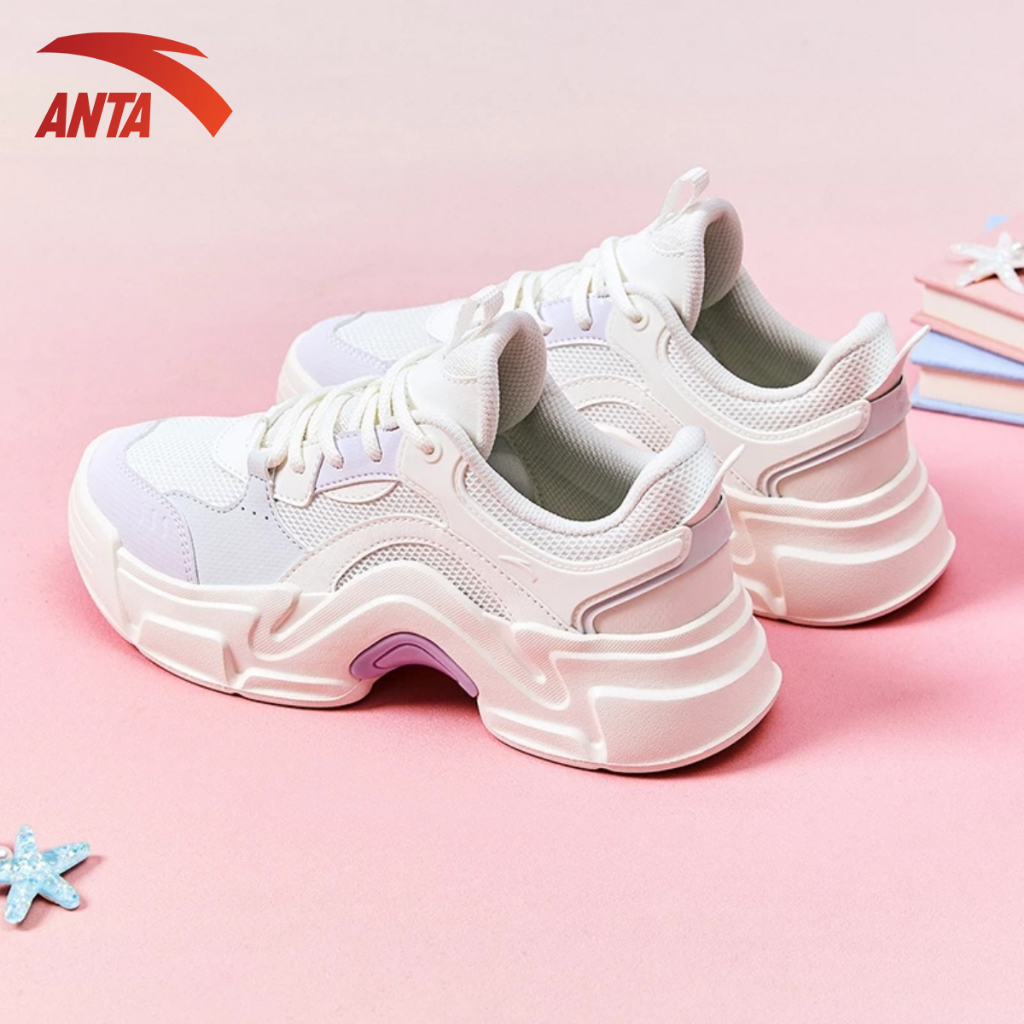 Ảnh Giày thời trang thể thao nữ Bunny Casual ANTA 9224B8821 Giày Sneaker nữ đế cao 5cm 1