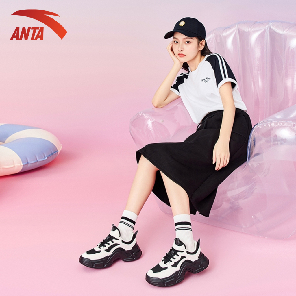 Ảnh Giày thời trang thể thao nữ Bunny Casual ANTA 9224B8821 Giày Sneaker nữ đế cao 5cm 4