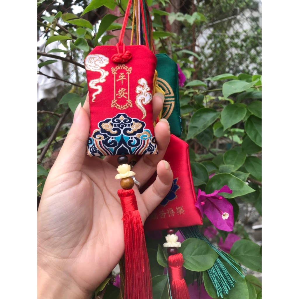 Túi Gấm Long Vân Cổ Trang Túi Phước  Cầu Bình An Tài Lộc Hanh Thông Phụ Kiện Cổ Phục.