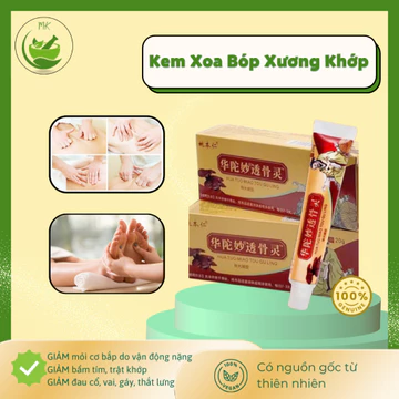 [CHÍNH HÃNG] Kem Xoa Bóp Giảm Đau Khớp, Đau Lưng, Đau Cổ Vai Gáy Hoa Đà 20g – Gel Massage Thảo Dược