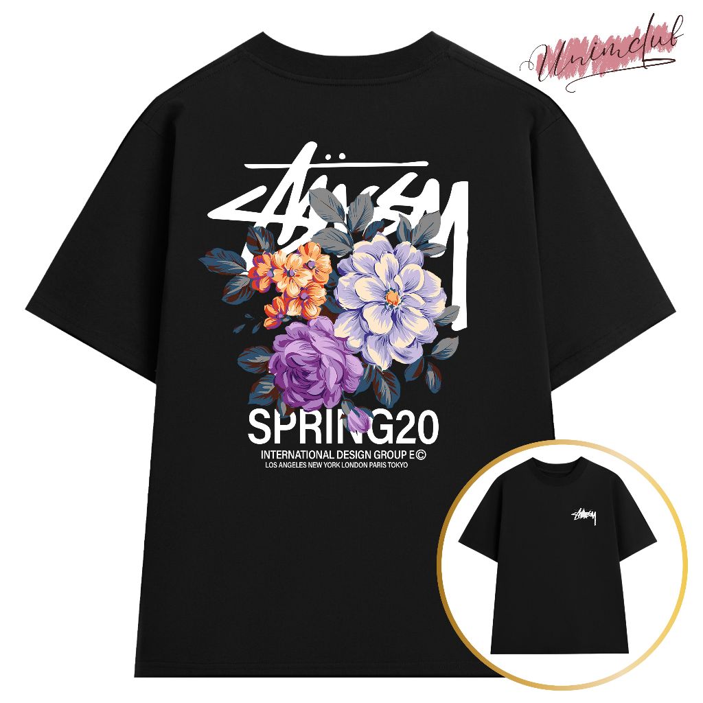 [VẢI 250 GSM] Áo Thun Stusssy Unisex 100% Cotton Cao Cấp Phong Cách Streetwear Đường Phố - STS