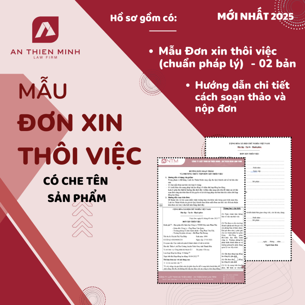 Mẫu ĐƠN XIN THÔI VIỆC chuẩn Luật lao động + Hướng dẫn soạn thảo chi tiết đảm bảo lợi ích khách hàng