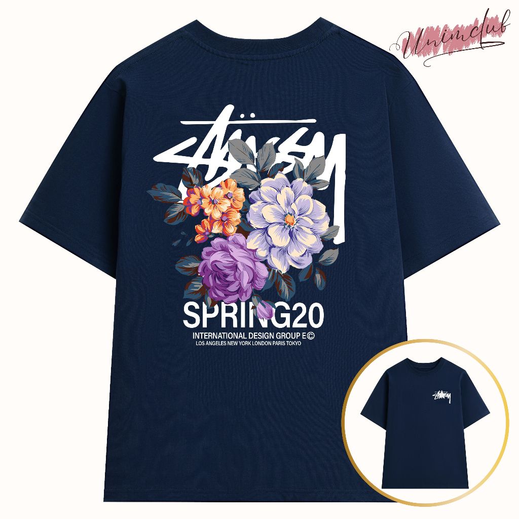 Áo Thun Stusxy Mới 2025 Unim Store Vải Cotton Premium Cao Cấp Co Giãn 2 Chiều Form Oversize - STS