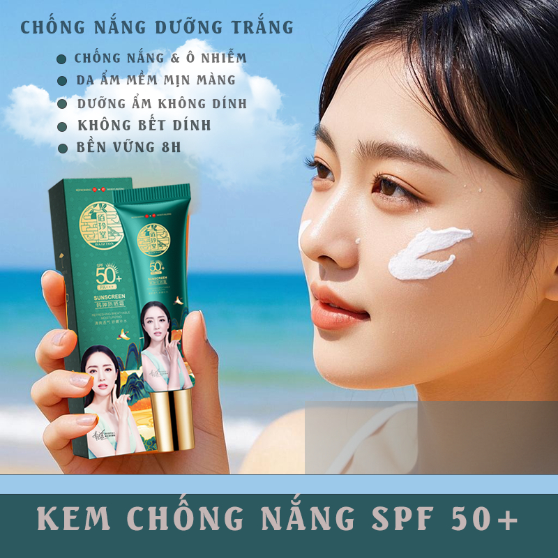 Kem Chống Nắng 30g SPF50+ PA++++ Dưỡng Ẩm & Không Để Lại Vệt Trắng - Hàng Chính Hãng