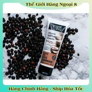 [DATE MỚI] Tẩy Tế Bào Da Chết Mặt, Body Cafe Organic Shop 75ml và 250ml của Nga