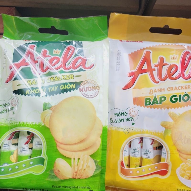 Bánh crackers libra ngô, khoai tây Atela | Shopee Việt Nam