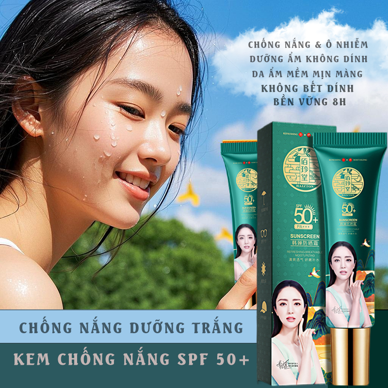 Kem Chống Nắng Kiêm Dưỡng Trắng Da 30ml SPF50+ PA++++ Chống Trôi Nước 4 Giờ - Dưỡng Ẩm & Không Để Lại Vệt Trắng