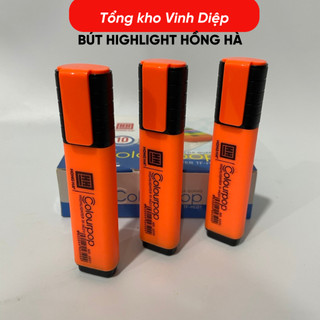 Bút Dạ Quang Hồng Hà Bút Nhớ Dòng Dạ Quang Highlight màu Da Cam