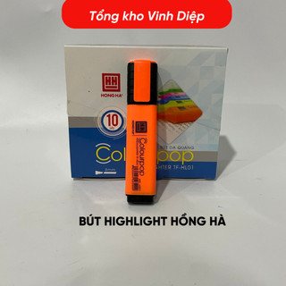 Bút Dạ Quang Hồng Hà Bút Nhớ Dòng Dạ Quang Highlight màu Da Cam