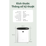 Máy lọc không khí và tạo ion Sharp FP-FE33V-B cho phòng 21m2 - Hàng chính hãng - Nhập Khẩu Thái Lan — ảnh 3