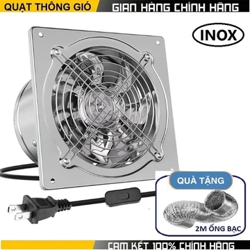 Quạt thông gió hút mùi lõi đồng Quạt Thông Gió , Hút Mùi Nhà Bếp + 2M ống bạc