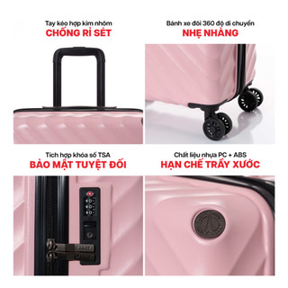 [COMBO ĐỘC QUYỀN] Combo 2 Vali Kéo MIA Larita WENY - Size 20/24/28, Nhựa PC/ABS Cứng Cáp Bền Bỉ, Bảo Hành Trọn Đời