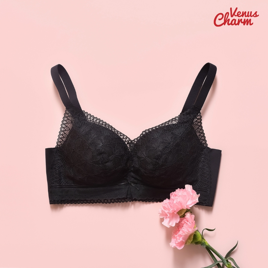 Ảnh Áo lót nữ Venus Charm ren đệm dày nâng ngực 6cm cho form ngực nhỏ bản lưng to 6018 4