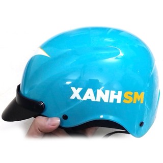 Tem Logo Xanh SM dán Ôtô, Xe máy, Mũ Bảo Hiểm -Nhận In Tem Theo Yêu Cầu