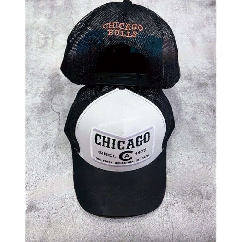 MŨ KẾT LƯỚI CHICAGO PHONG CÁCH NAM NỮ