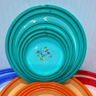 Mâm nhựa tròn có vành, kích thước 26-28-32-36 -40-44-50cm, 4 màu dương, hồng, ngọc, cam,nhựa PP