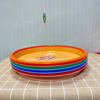 Mâm nhựa tròn có vành, kích thước 26-28-32-36 -40-44-50cm, 4 màu dương, hồng, ngọc, cam,nhựa PP