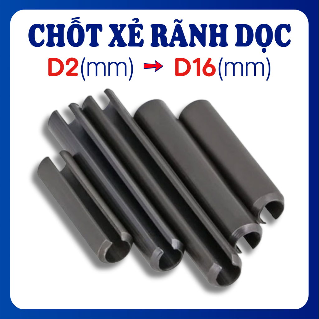 Chốt xẻ rãnh, chốt ống chẻ đường kính từ 2mm đến 16m | Shopee Việt Nam