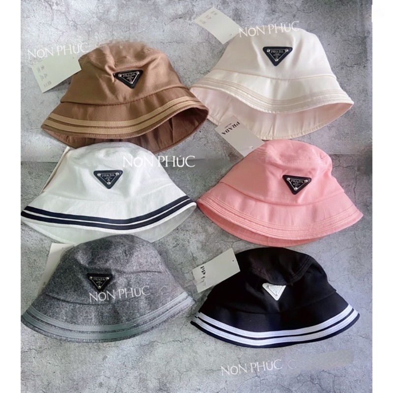 MŨ BUCKET NỈ COTTON 2 SỌC VÀNH RADA HOTTREND NAM NỮ