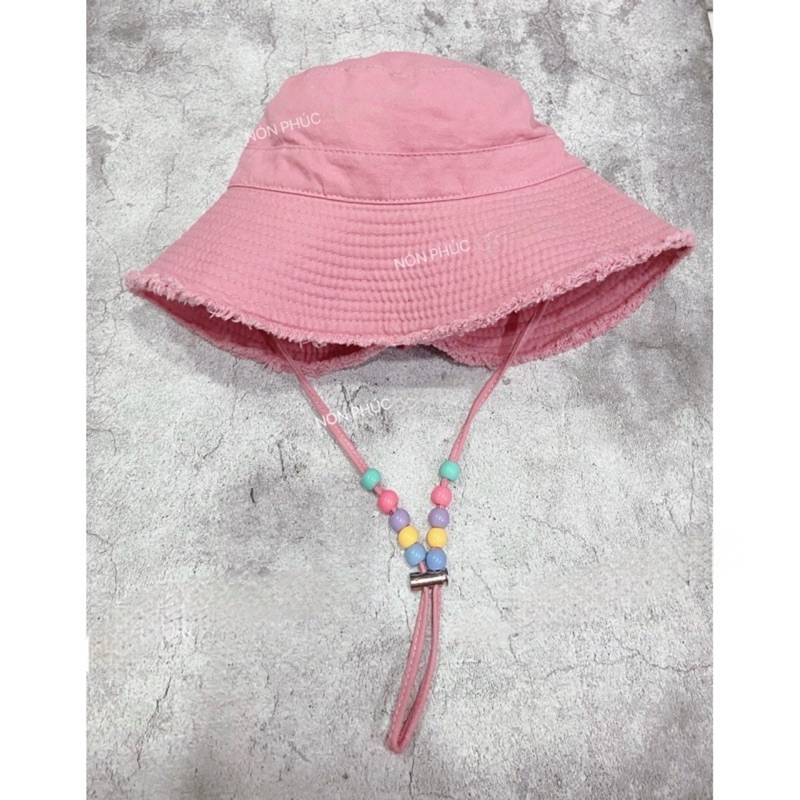 MŨ BUCKET TUA TRƠN DÂY HẠT HOTTREND MÙA HÈ