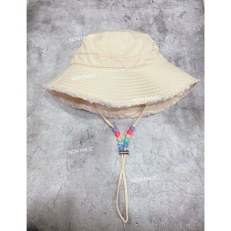 MŨ BUCKET TUA TRƠN DÂY HẠT HOTTREND MÙA HÈ