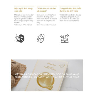 Mặt Nạ Vàng Cấp Ẩm, Giảm Nếp Nhăn JMsolution Prime Gold Premium Foil Mask (35ml)
