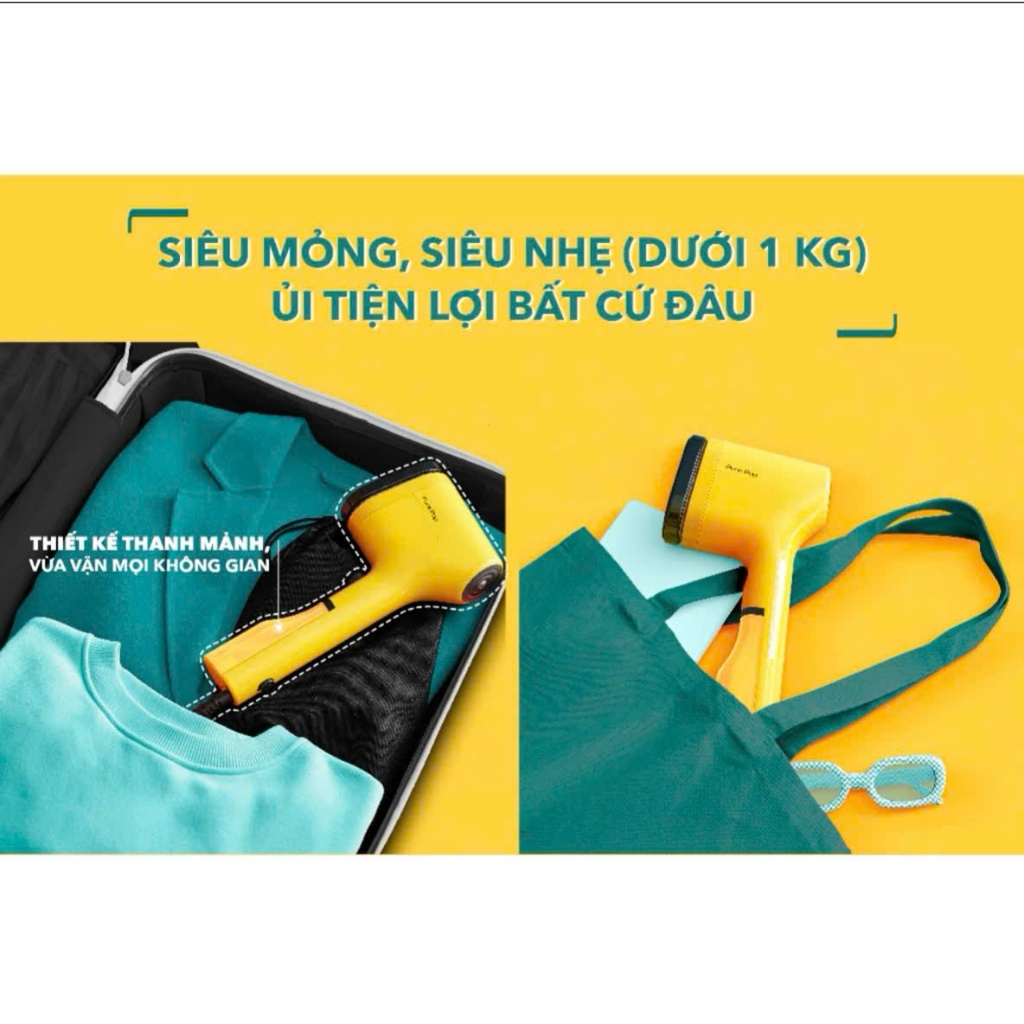 Bàn ủi hơi nước cầm tay Tefal Pure Pop -Công suất 1300W- Đủ màu sắc - Bảo hành chính hãng 24 tháng