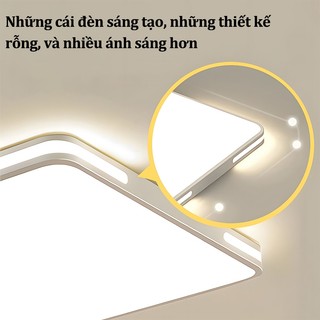 【COD】Đèn thả trần Gogeous 3 màu đèn ốp trần vuông đèn thả trần phòng khách /phòng ngủ