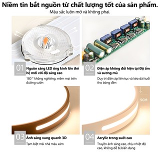 【COD】Đèn ốp trần phòng khách,GOGEOUS đèn thả trần trang trí ban công,phòng ngủ