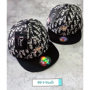 MŨ SNAPBACK VẢI DỆT DÌO KIM LOẠI BÉ TRAI,GÁI 3-5TUỔI