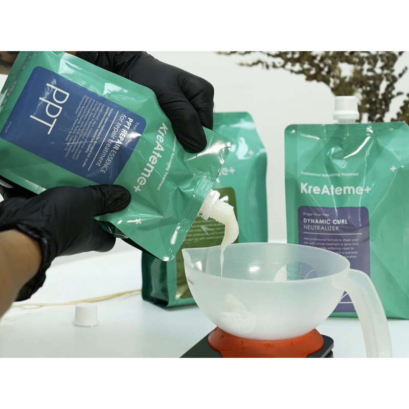 KreAteme+ Hấp PPT 970ml Phục Hồi & Khử Kiềm Tóc Bảo Vệ Trong Quá Trình Làm Hóa Chất Giữ Màu Nhuộm,Giảm trẻ ngọn hiệu quả