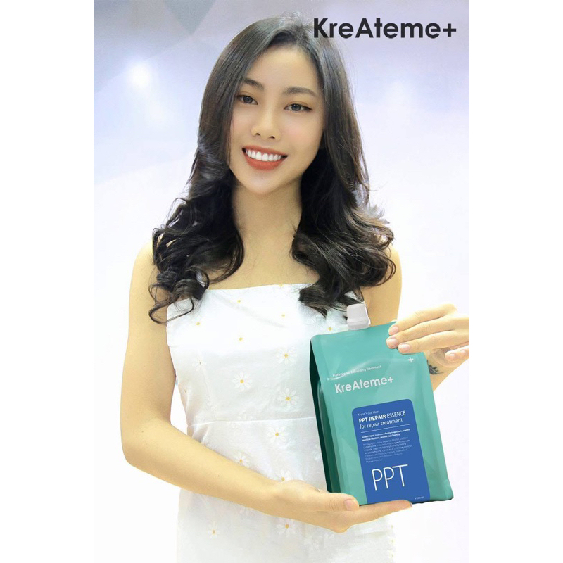 KreAteme+ Hấp PPT 970ml Phục Hồi & Khử Kiềm Tóc Bảo Vệ Trong Quá Trình Làm Hóa Chất Giữ Màu Nhuộm,Giảm trẻ ngọn hiệu quả