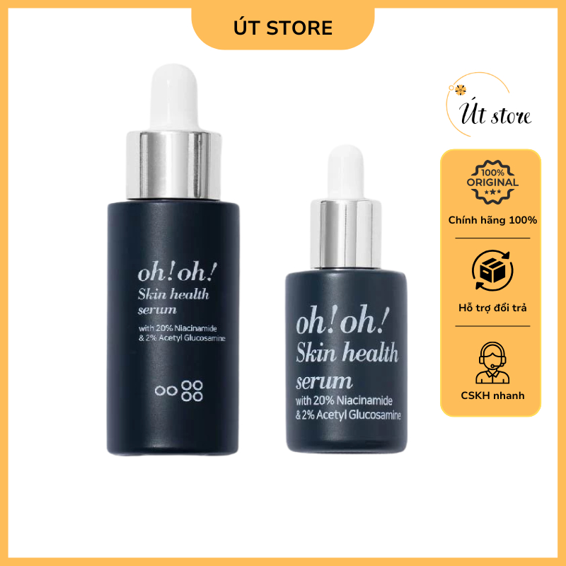 Serum Dưỡng Sáng Da, Giảm Thâm Nám Oh!Oh! Skin Health Serum Niacinamide 20% 10ml 30ml