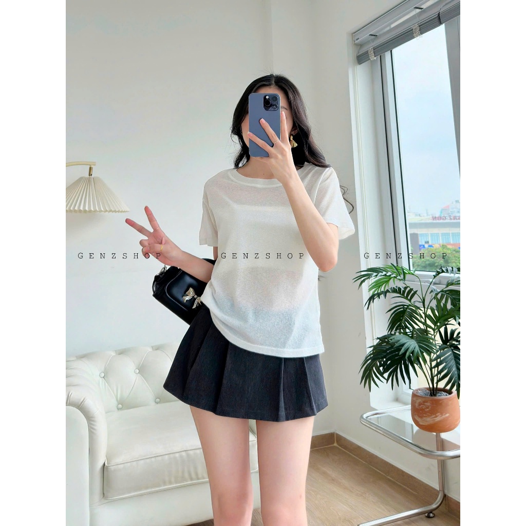 ÁO BABYTEE THUN GIẤY MỎNG NHẸ [KÈM ÁO ỐNG] Đơn Giản Năng Động BBTGENZ25