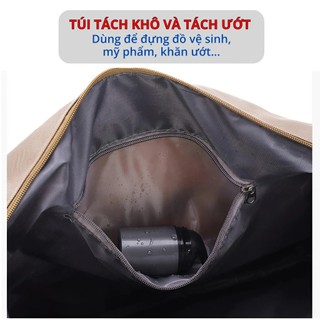 Túi Du Lịch XiangHuiWeiYa Đa Năng – Ngăn Đựng Giày Riêng, Gài Vali, Chống Thấm, Gọn Nhẹ, Mọi nơi