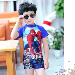 Đồ bơi liền thân bé trai hình người nhện BB008 - đồ bơi siêu nhân cho bé trai - KELLY WANG