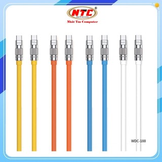 Cáp sạc nhanh siêu chắc WK Design WDC-188 TypeC to TypeC PD 100W, dài 1M - Nhất Tín Computer