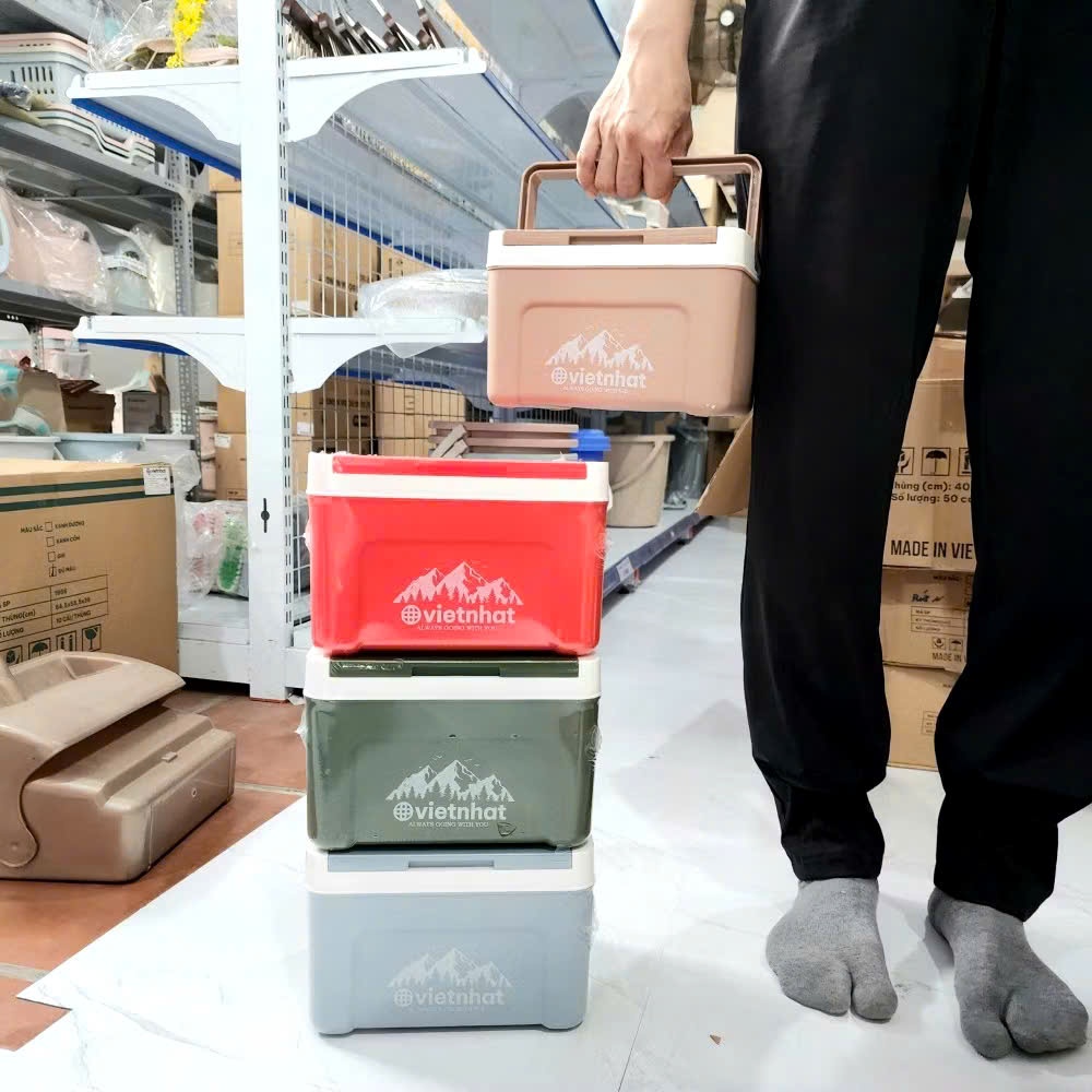 Phích Thùng đá vuông mini nhựa VIỆT NHẬT Giữ nhiệt Tốt