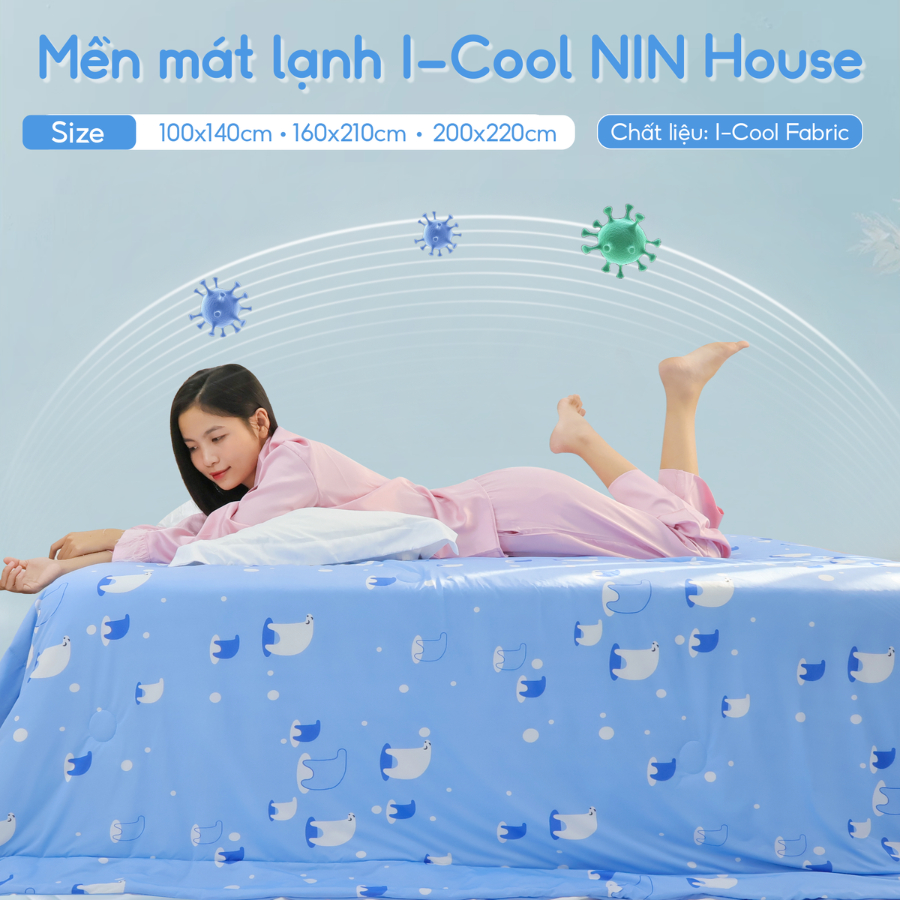 Ảnh Mền lạnh I Cool Advance NIN House | Chăn mền Ice Silk fabric siêu mát lạnh cao cấp 1