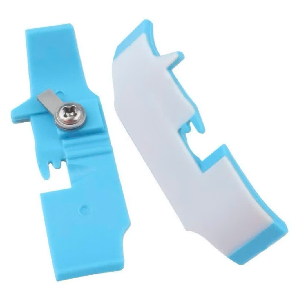 Đế Chân Vịt Nhựa Vắt Sổ 4 Chỉ Màu Xanh – Dùng Cho Máy Vắt Sổ Công Nghiệp (2/5/10 Cái)