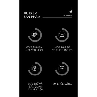 Feepie bàn đế nén cà phê đa năng gỗ óc chó Nam Mỹ