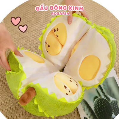 [Hỏa tốc] Gấu Bông Sầu Riêng Tách Múi Siêu Hot Nhồi Bông Quả Sầu Riêng Đồ Chơi Có Thể Tách Múi Quà Tặng Cho Bé Rosaria
