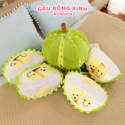 [Hỏa tốc] Gấu Bông Sầu Riêng Tách Múi Siêu Hot Nhồi Bông Quả Sầu Riêng Đồ Chơi Có Thể Tách Múi Quà Tặng Cho Bé Rosaria