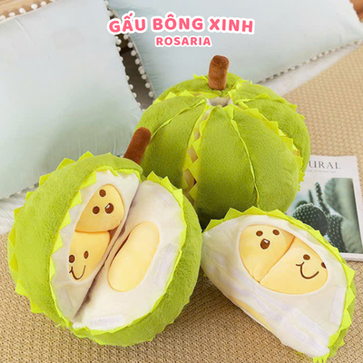[Hỏa tốc] Gấu Bông Sầu Riêng Tách Múi Siêu Hot Nhồi Bông Quả Sầu Riêng Đồ Chơi Có Thể Tách Múi Quà Tặng Cho Bé Rosaria
