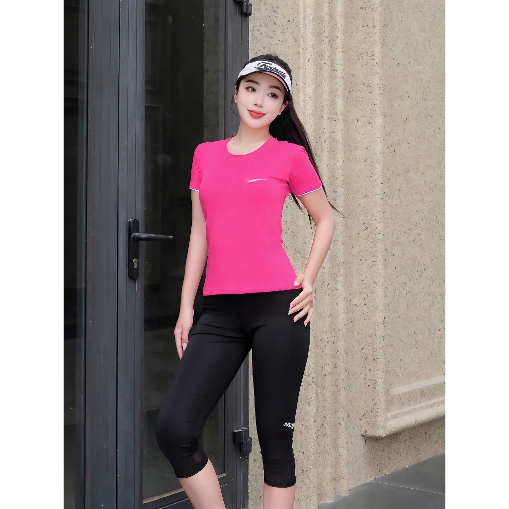Áo thể thao tập gym , áo tập yoga, chạy bộ, áo đánh bóng... Áo thun kín bụng thể thao