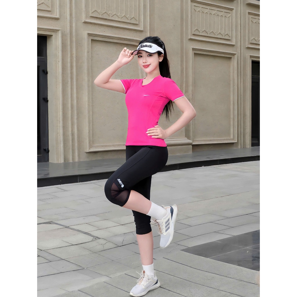 Áo thể thao tập gym , áo tập yoga, chạy bộ, áo đánh bóng... Áo thun kín bụng thể thao
