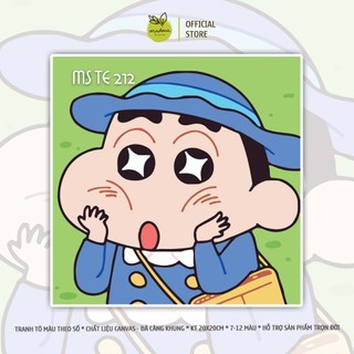[XẢ HÀNG] Tổng hợp Tranh tô màu theo số chủ đề HOẠT HÌNH, CẶP ĐÔI, ANIME kích thước 20x20cm