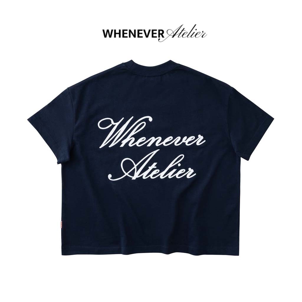 WHENEVER Áo Thun Whenever EMBROIDERED LOGO T-SHIRT SS25 100% Cotton ...