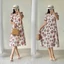Đầm maxi xuông tay bồng cổ tròn A1437