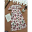 Đầm maxi xuông tay bồng cổ tròn A1437